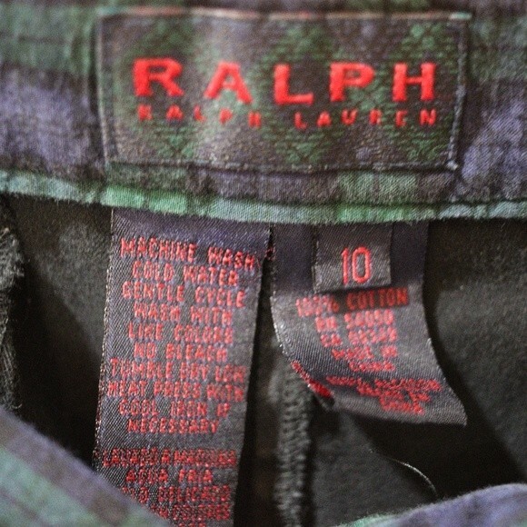 Vintage Ralph Ralph Lauren  Black Baggy Wide Leg Chino Jean's 10 90s y2k - Picture 7 of 16